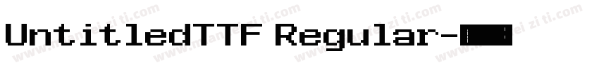 UntitledTTF Regular字体转换